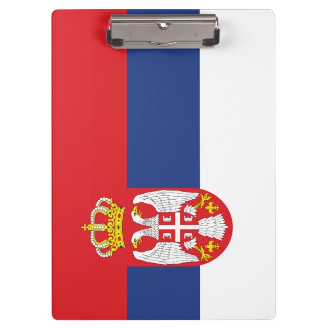 Carpeta De Pinza Bandera de Serbia (Anverso)