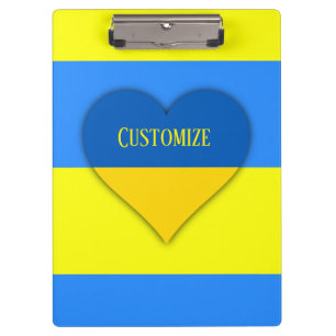 Carpeta De Pinza Bandera de Ucrania azul Thunder_Cove