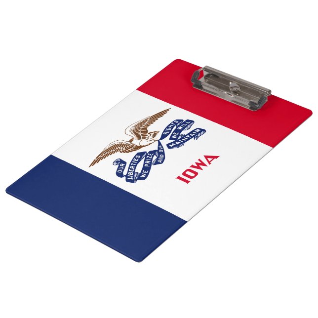 Carpeta De Pinza Bandera del Estado de Iowa (Angular)