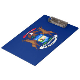 Carpeta De Pinza Bandera del estado de Michigan
