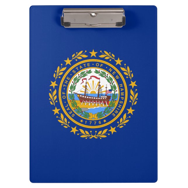 Carpeta De Pinza Bandera del Estado de New Hampshire (Anverso)