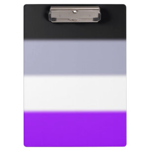 Carpeta De Pinza Bandera del orgullo asexual caído