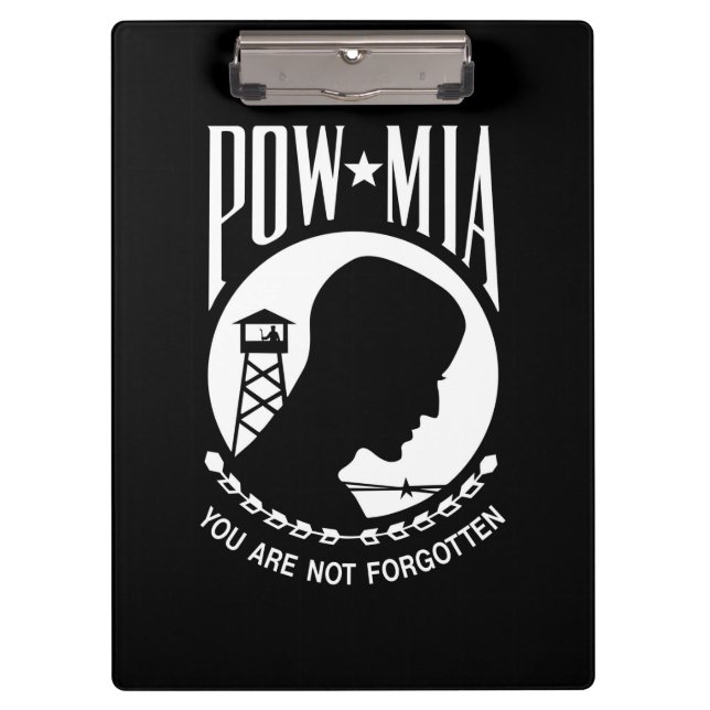 Carpeta De Pinza Bandera del POW MIA: Soldados desaparecidos en la  (Anverso)
