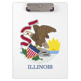 Carpeta De Pinza Bandera Estatal de Illinois