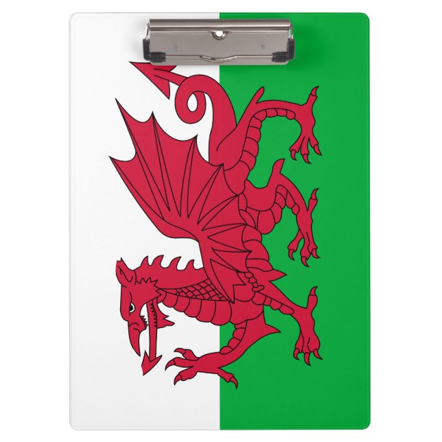Carpeta De Pinza Bandera galesa (Gales) (Dragón galés) (Anverso)