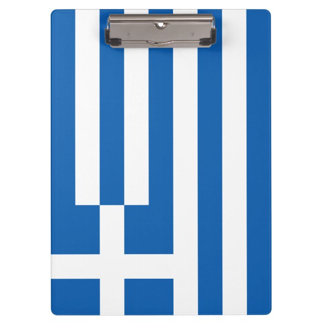 Carpeta De Pinza Bandera griega (Grecia) (Anverso)