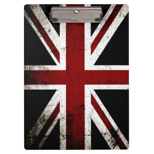 Carpeta De Pinza Bandera negra 3 de Inglaterra del Grunge
