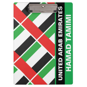 Carpeta De Pinza Bandera Patriótica de los Emiratos Árabes Unidos p