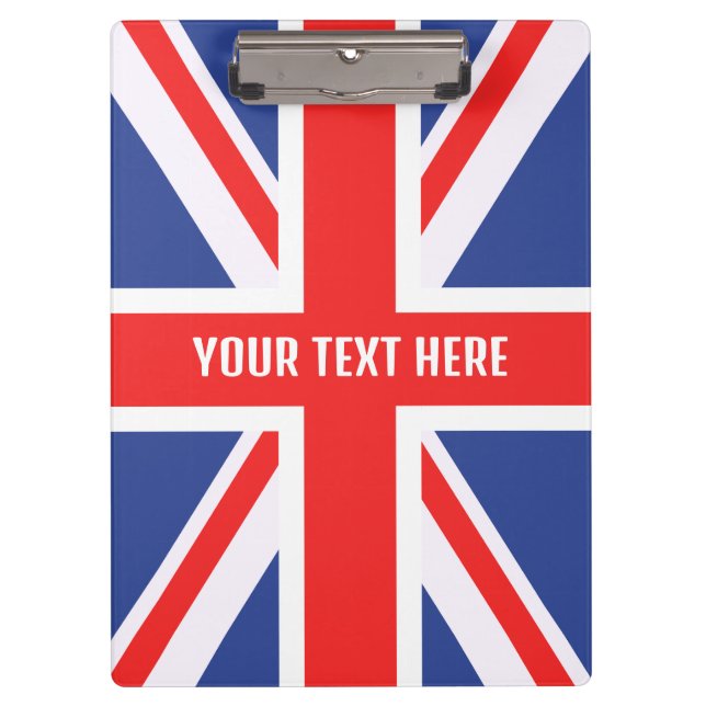 Carpeta De Pinza Bandera personalizada del Reino Unido (Anverso)
