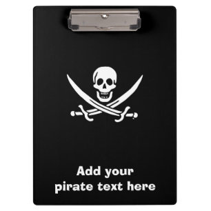 Carpeta De Pinza Bandera pirata de Jolly roger