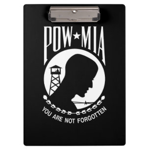 Carpeta De Pinza Bandera POW MIA: Soldados desaparecidos de la guer