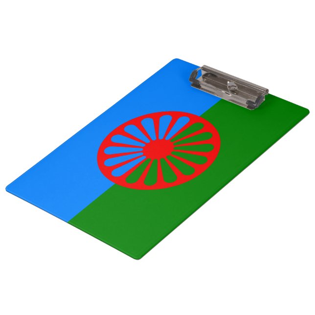 Carpeta De Pinza Bandera romaní (Angular)