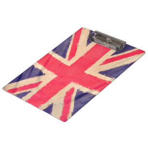 Carpeta De Pinza BANDERA UNION JACK grunge