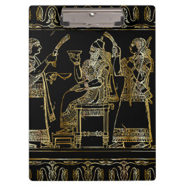 Carpeta De Pinza Banquete Asirio Dorado Antiguo