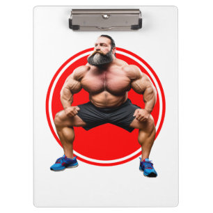 Carpeta De Pinza Barbudo Musculoso