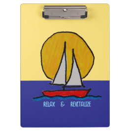 Carpeta De Pinza Barco de vela al sol