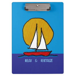 Carpeta De Pinza Barco de vela al sol