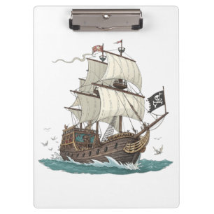 Carpeta De Pinza Barco Pirata