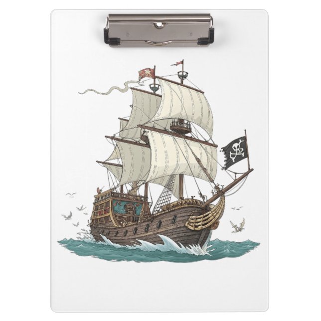 Carpeta De Pinza Barco Pirata (Anverso)
