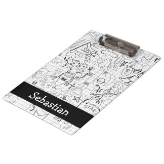 Carpeta De Pinza Barco Robot Personalizado Y Luna Alien