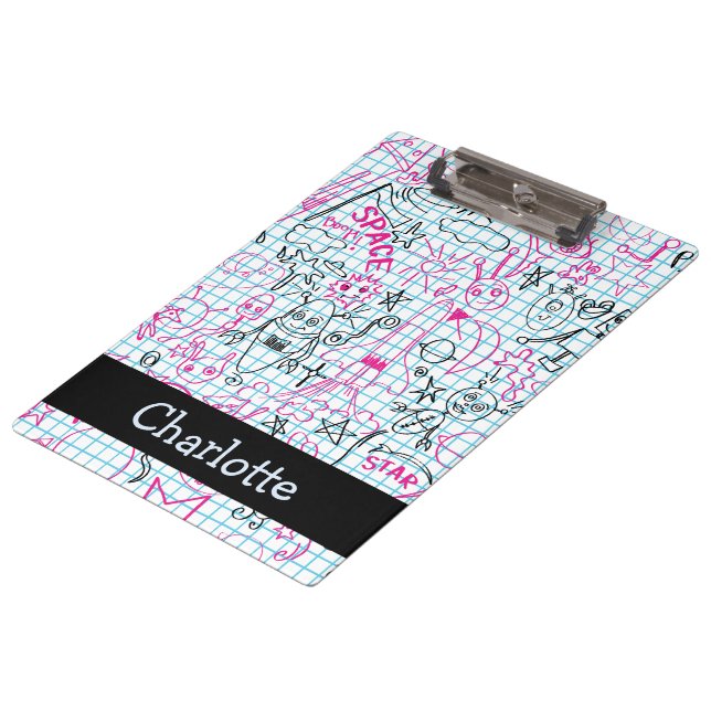Carpeta De Pinza Barco Robot Personalizado Y Luna Alien (Angular)