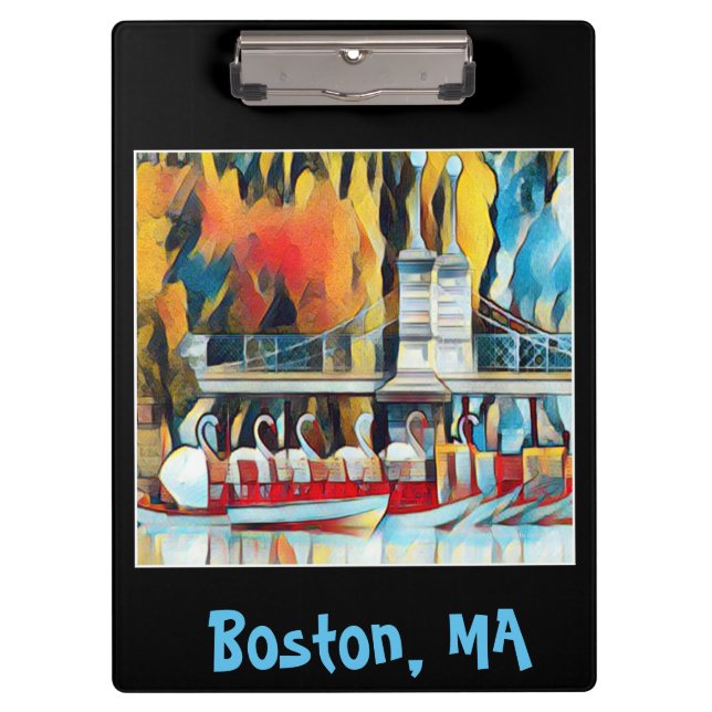 Carpeta De Pinza Barcos de cisnes de Boston (Anverso)