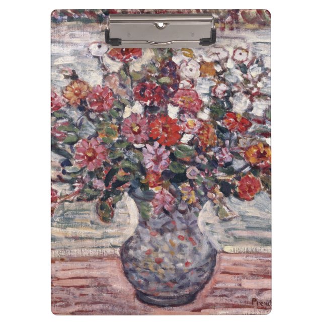 Carpeta De Pinza Base de flores, Zinnias de Maurice Prendergast (Anverso)