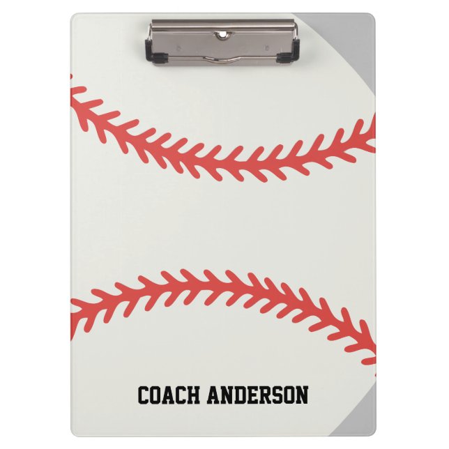 Carpeta De Pinza Baseball Coach (Anverso)