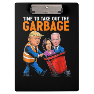 Carpeta De Pinza Basura para Trump 2024 Divertido momento para saca