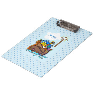 Carpeta De Pinza Bautismo del Arca de Noé, Niño Azul