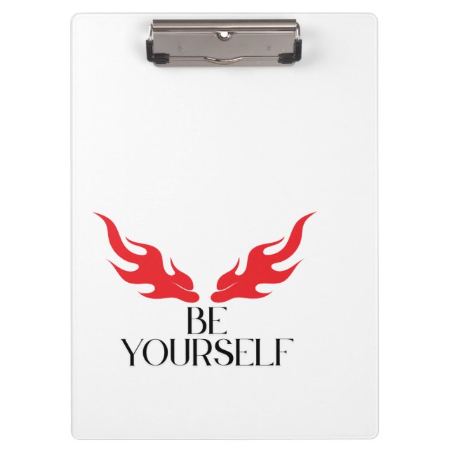 Carpeta De Pinza Be Yourself - Empoderando el diseño de citas Minim (Anverso)