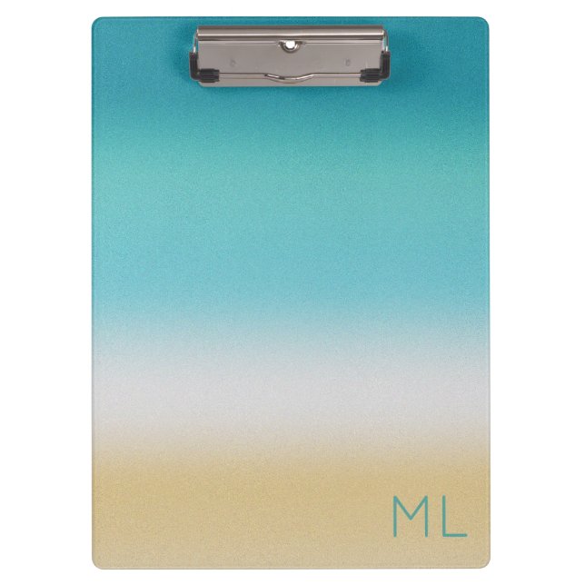 Carpeta De Pinza Beach Shore Abstract Bay Wave Surf Gift (Anverso)