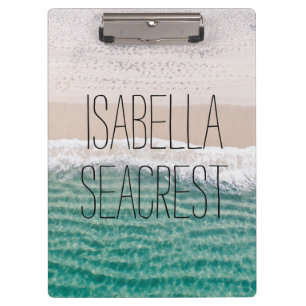 Carpeta De Pinza Beach Tropical Ocean Scene Your Name