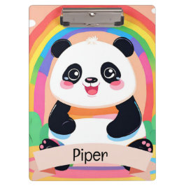 Carpeta De Pinza Bebé lindo Panda Rainbow