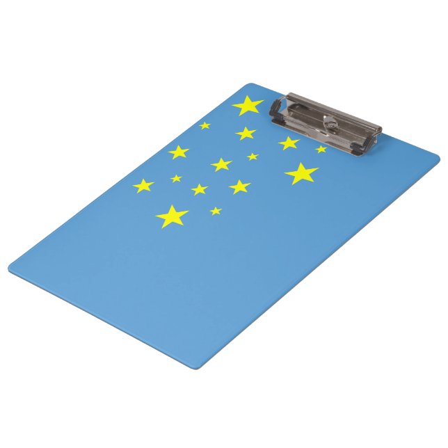 Carpeta De Pinza Bebé suave Picton azul con estrellas doradas (Angular)