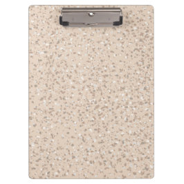Carpeta De Pinza Beige Aesthetic Terrazzo