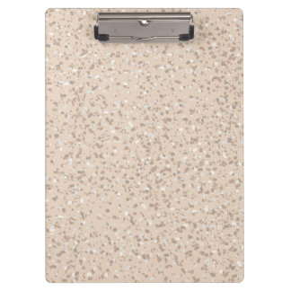 Carpeta De Pinza Beige Aesthetic Terrazzo