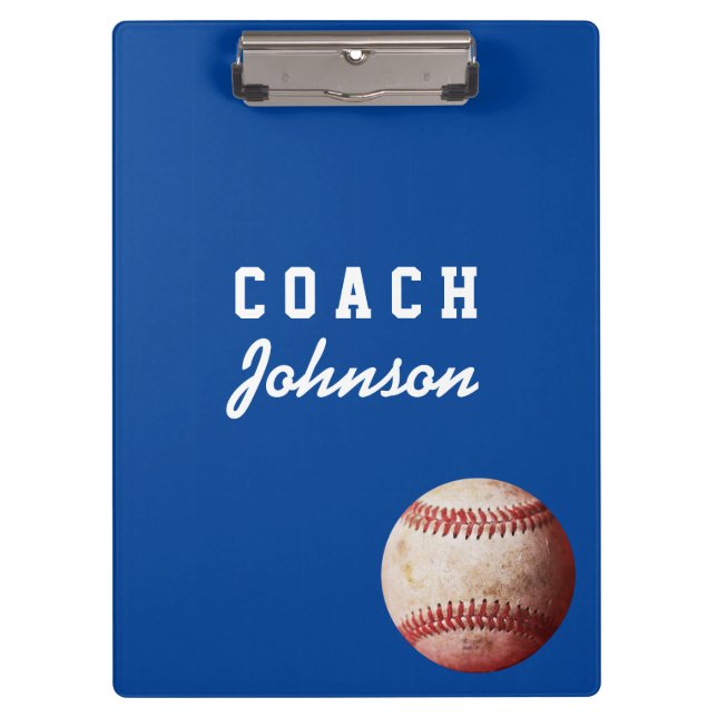 Carpeta De Pinza Béisbol color personalizado (Anverso)