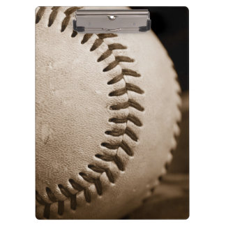 Carpeta De Pinza Béisbol en sepia