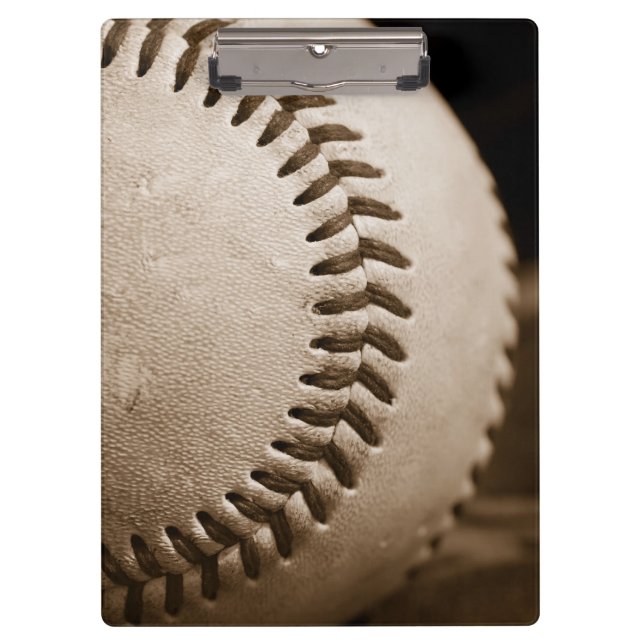 Carpeta De Pinza Béisbol en sepia (Anverso)