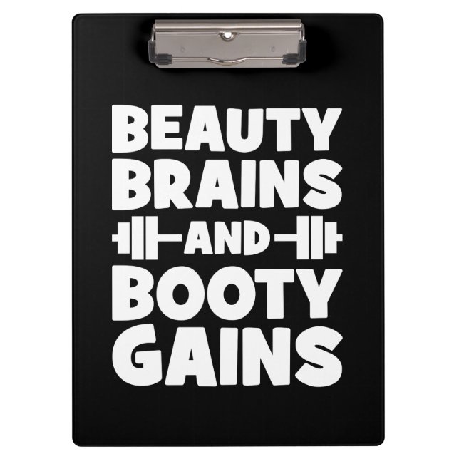 Carpeta De Pinza Belleza, cerebros, ganancia de botín - Gimnasio de (Anverso)