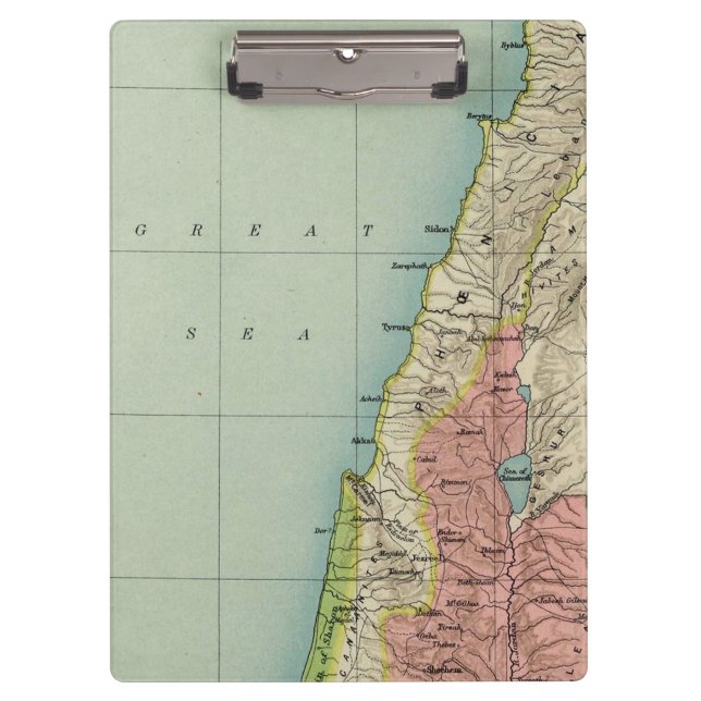 Carpeta De Pinza Belleza del mapa de antigüedades de Israel (Anverso)