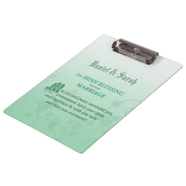 Carpeta De Pinza Bendición a Boda irlandés (Angular)