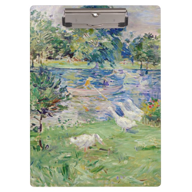 Carpeta De Pinza Berthe Morisot - Chica en un bote con Geese (Anverso)