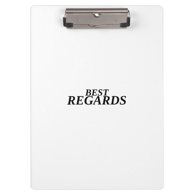 Carpeta De Pinza Best Regards Professional Clipboard (Anverso)