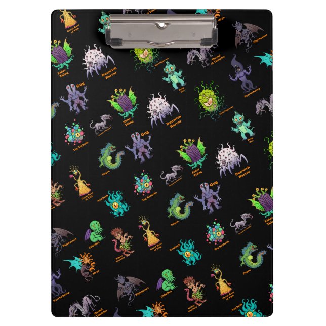 Carpeta De Pinza Bestiario de Cthulhu Lovecraft Mythos Chibi (Anverso)