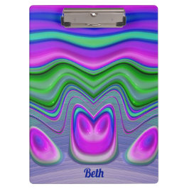 Carpeta De Pinza ¡BETH ~ 3D! Rosa, Púrpura, Verde, Azul