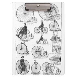 Carpeta De Pinza Bicicleta de rueda alta Penny Farthing