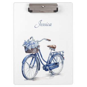 Carpeta De Pinza Bicicleta en el personalizable azul Delft