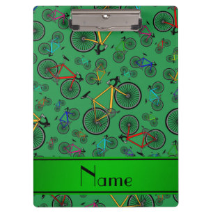 Carpeta De Pinza Bicis verdes conocidas personalizadas del camino